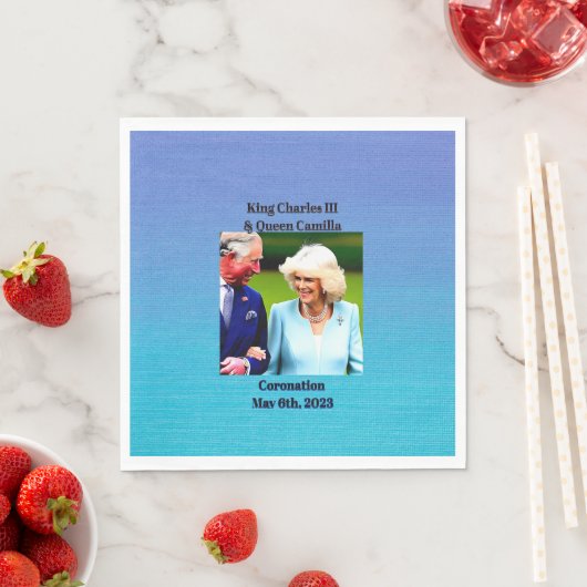 チャールズ3世とカミラ女王の戴冠式 スタンダードランチョンナプキン (インサイチュ)