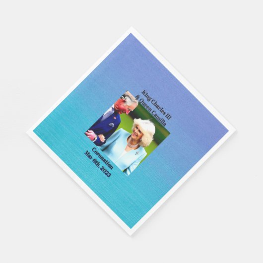 チャールズ3世とカミラ女王の戴冠式 スタンダードランチョンナプキン (角)