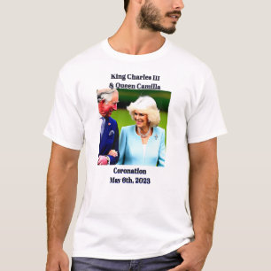 チャールズ3世とカミラ女王の戴冠式 Tシャツ