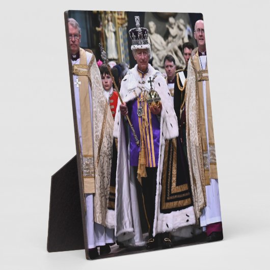 チャールズ3世の戴冠式の日 フォトプラーク (側面)
