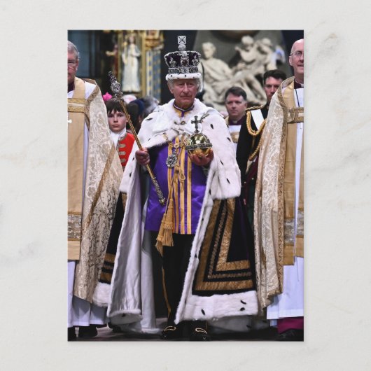 チャールズ3世の戴冠式の日 ポストカード (正面)