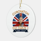 チャールズ3世の戴冠式の日 – 神救・ザキン セラミックオーナメント (左)