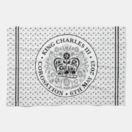 チャールズ3世の戴冠式の象徴 キッチンタオル