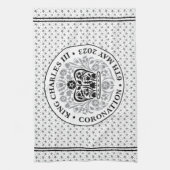 チャールズ3世の戴冠式の象徴 キッチンタオル (縦)