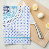 チャールズ3世の戴冠式の象徴 キッチンタオル (四つ折り)