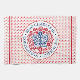 チャールズ3世の戴冠式の象徴 キッチンタオル
