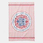 チャールズ3世の戴冠式の象徴 キッチンタオル (縦)