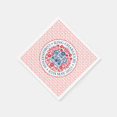 チャールズ3世の戴冠式の象徴 スタンダードカクテルナプキン (角)