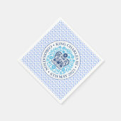 チャールズ3世の戴冠式の象徴 スタンダードカクテルナプキン (角)