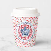 チャールズ3世の戴冠式の象徴 紙コップ (正面)