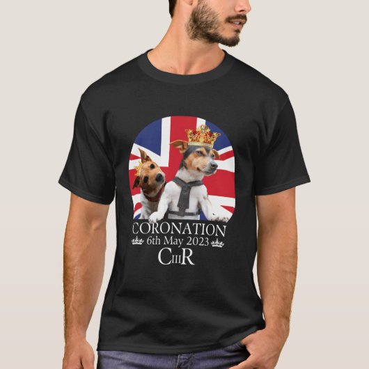 チャールズ3世の戴冠式イギリス国旗 Tシャツ (正面)