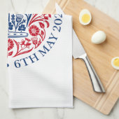 チャールズ3世の戴冠式ティータオル キッチンタオル (四つ折り)