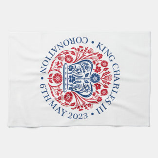 チャールズ3世の戴冠式ティータオル キッチンタオル