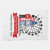 チャールズ3世の戴冠式ティータオル キッチンタオル (横)