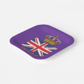 チャールズ3世の戴冠式2023英国の王冠 ペーパープレート (傾斜あり)