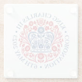 チャールズ3世の戴冠式 ガラスコースター (裏面)