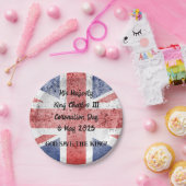 チャールズ3世の戴冠式 ペーパープレート (パーティー)