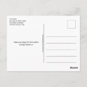 チャールズ3世の戴冠式 ポストカード (裏面)