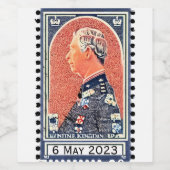 チャールズ3世の戴冠式 ワインラベル (シングルラベル)