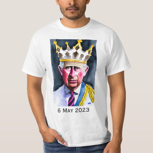 チャールズ3世の戴冠式 Tシャツ (正面)
