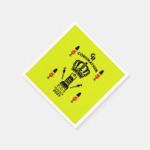 チャールズ3世の戴冠記念のお土産 スタンダードカクテルナプキン (角)