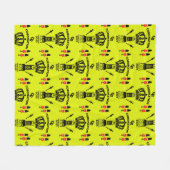 チャールズ3世の戴冠記念のお土産 フリースブランケット (正面(横))