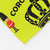 チャールズ3世の戴冠記念のお土産 フリースブランケット (角)