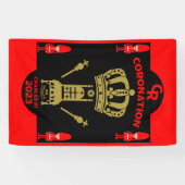 チャールズ3世の戴冠記念のお土産 横断幕 (横)