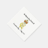 チャールズ3世の戴冠記念ナプキンス スタンダードカクテルナプキン (角)