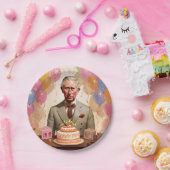 チャールズ3世の誕生日パーティー ペーパープレート (パーティー)