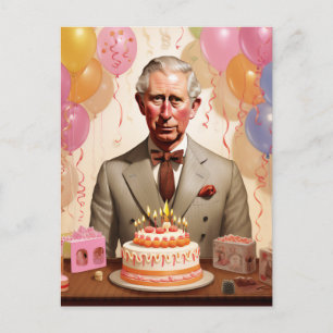 チャールズ3世の誕生日パーティー ポストカード