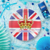 チャールズ3世クロッボド王の戴冠記念品 ペーパープレート (パーティー)