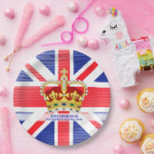 チャールズ3世クロッボド王の戴冠記念品 ペーパープレート (パーティー)