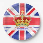 チャールズ3世クロッボド王の戴冠記念品 ペーパープレート (正面)