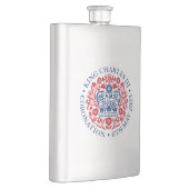 チャールズ3世コロネーションエンブレム王室の記念 フラスク (右)