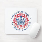 チャールズ3世コロネーションエンブレム王室の記念 マウスパッド (マウス)