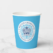 チャールズ3世コロネーションエンブレム王室の記念 紙コップ (裏面)