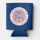 チャールズ3世コロネーションエンブレム王室の記念 缶クーラー (正面)