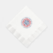 チャールズ3世コロネーションエンブレム王室の、パーティー 縁ありランチョンナプキン (角)