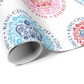 チャールズ3世コロネーションエンブレム ラッピングペーパー (ロールコーナー)