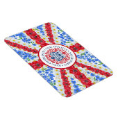 チャールズ3世コロネーションフローラ英国国旗 マグネット (右側)