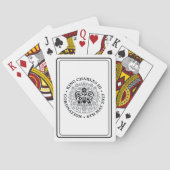 チャールズ3世コロネーションブラックロゴ愛国心 トランプ (裏面)