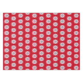 チャールズ3世コロネーションレッド土産 テーブルクロス (正面(横))