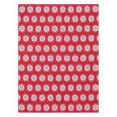 チャールズ3世コロネーションレッド土産 テーブルクロス (正面)