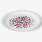 チャールズ3世コロネーションロゴ ペーパープレート (アングル)