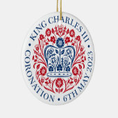 チャールズ3世コロネーション公式デザイン セラミックオーナメント (右)