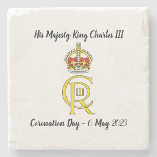 チャールズ3世コロネーション記念コースター ストーンコースター