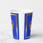 チャールズ3世モノグラム王冠 紙コップ (右)