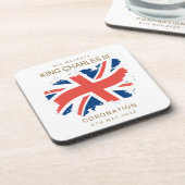 チャールズ3世ユニオン・ジャック国旗 コースター (左側)