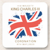 チャールズ3世ユニオン・ジャック国旗 コースター (正面)